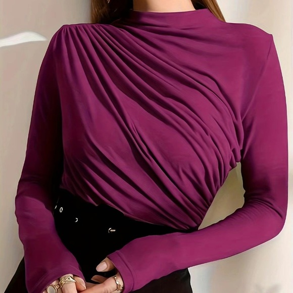 Pink shirt with flattering gathers Size XL - Picture 9 of 9